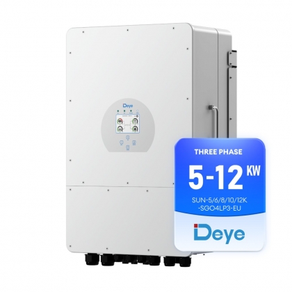 ผู้ผลิต Deye รุ่น EU 48V DC 10kw 12kw 3 Phase Hybrid Solar Inverter