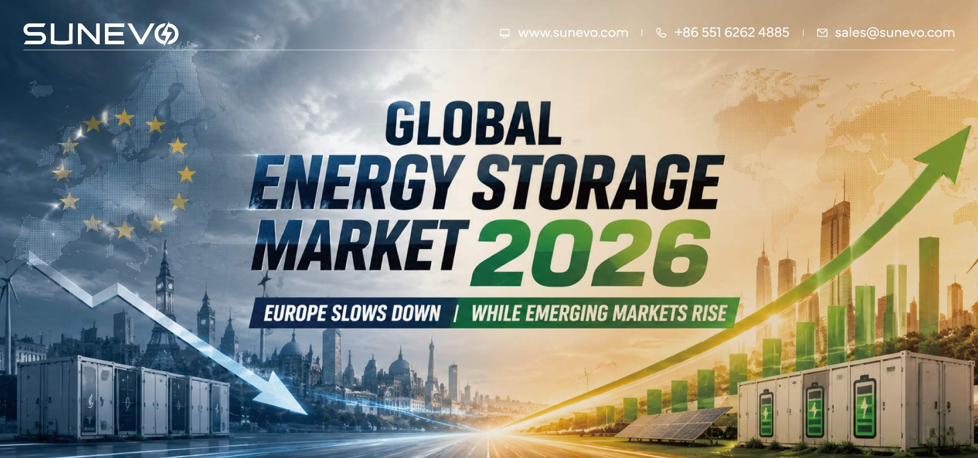 Global Energy Storage Market 2026: Europe Slows Down While Emerging Markets Rise